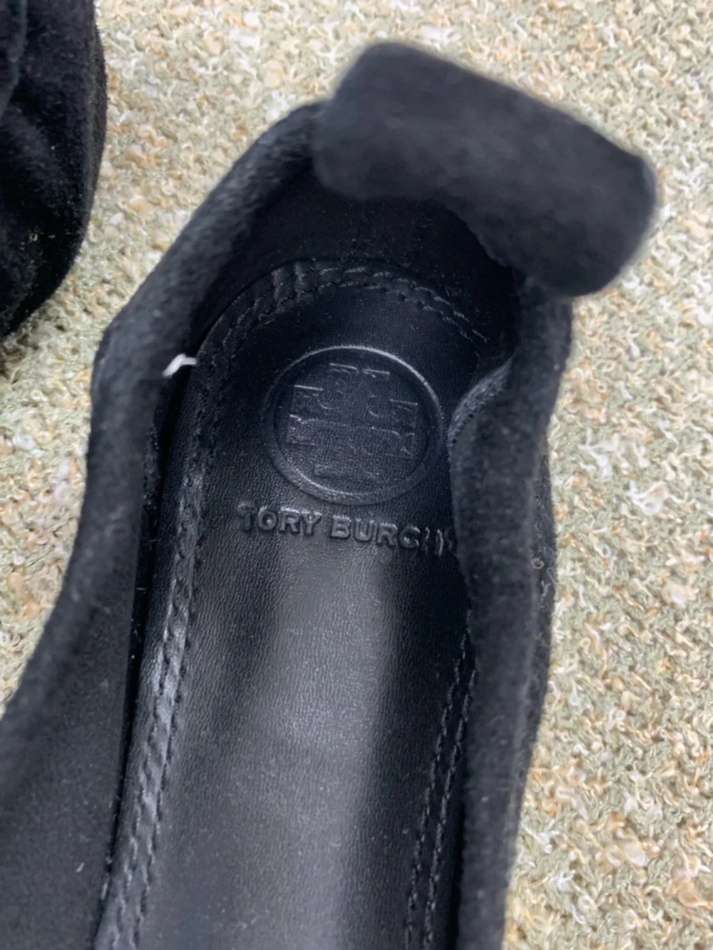 Tory Burch black suede